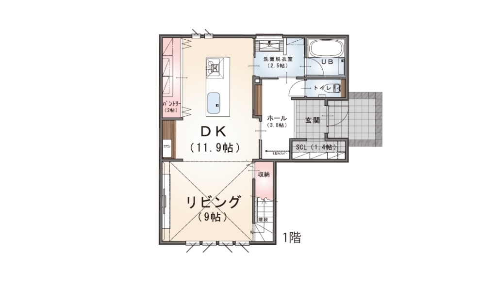 浅間温泉間取り1階