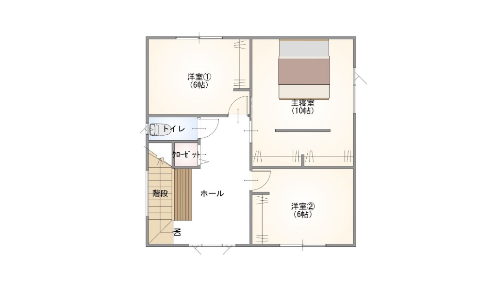寿北3丁目間取り2F